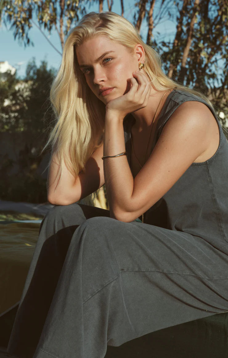 Z Supply Scout Jersey Crop Flare Pant, Emerald Cove