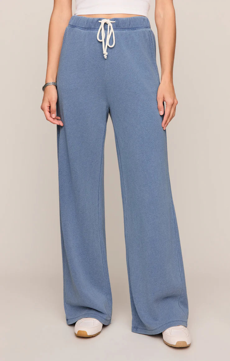 Z Supply Hunter Knit Denim Pant, Santorini Indigo