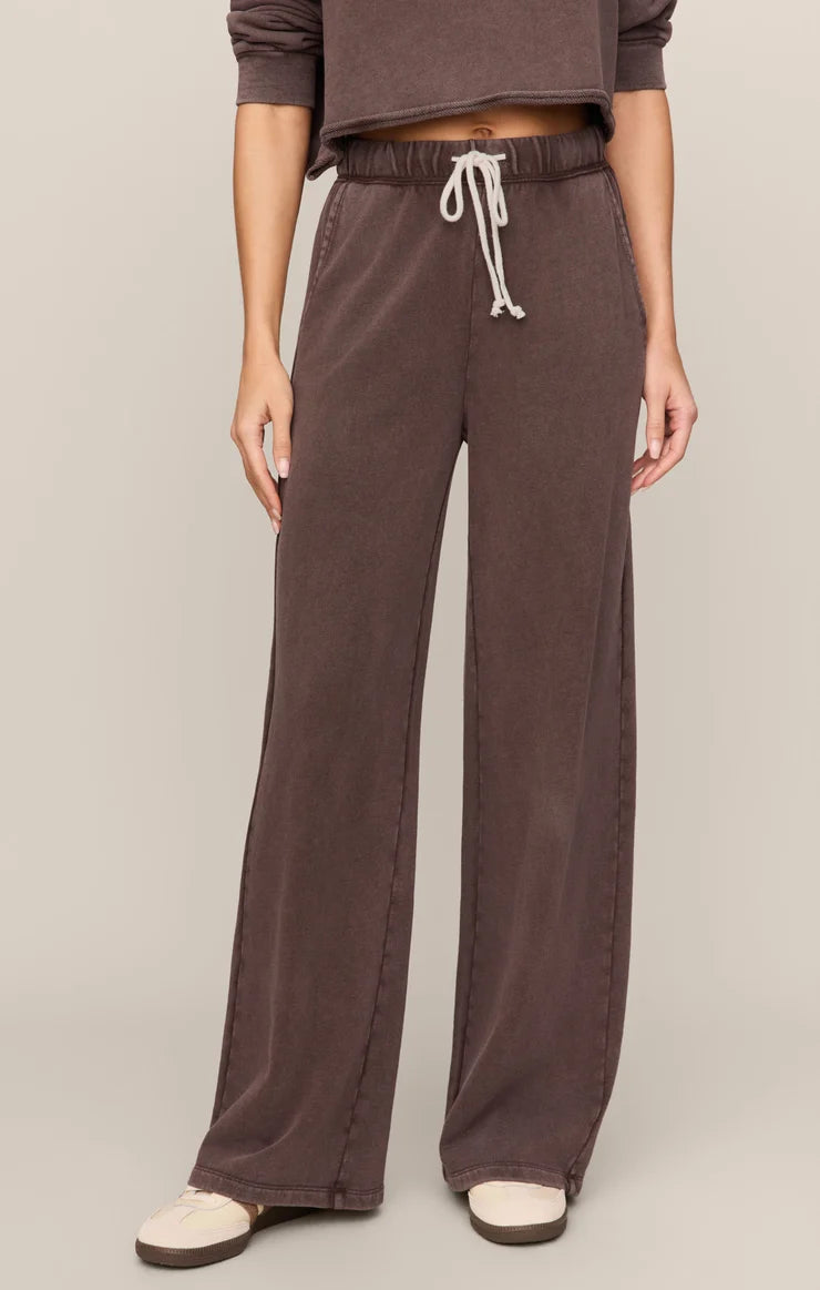 Z Supply Hunter Knit Pant, Dark Chocolate