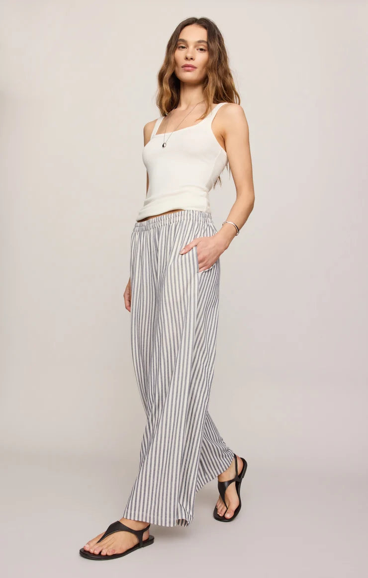 Z Supply Scout Knit Striped Pant, Eclipse