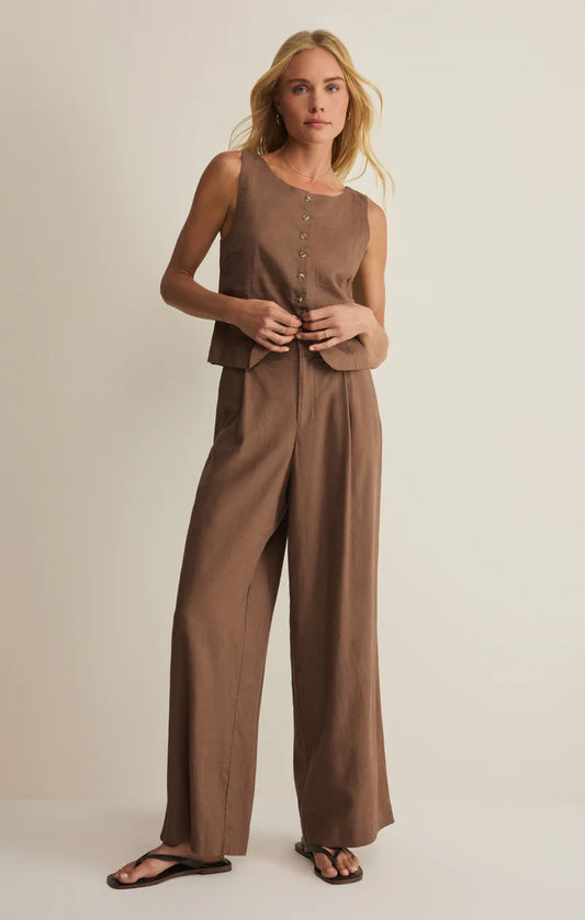 Z Supply Overlook Linen Pant, Palo Santo