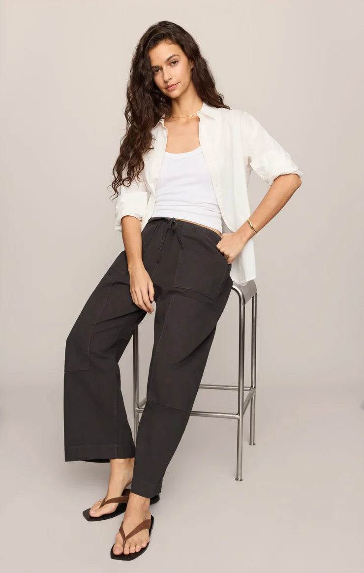 Z Supply Kit Twill Carpenter Pant, Ash Black