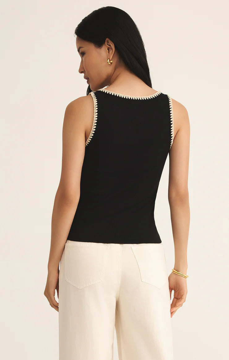 Z Supply Jaidynn Rib Tank, Black