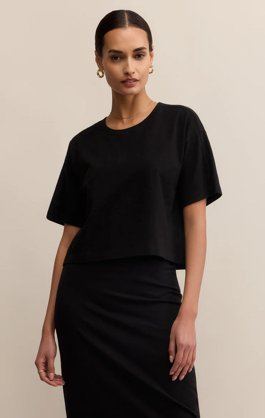 Z Supply On The Go Tee, True Black