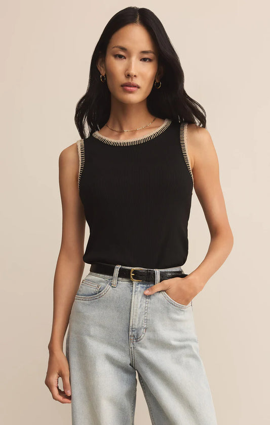 Z Supply Social Tank, Black