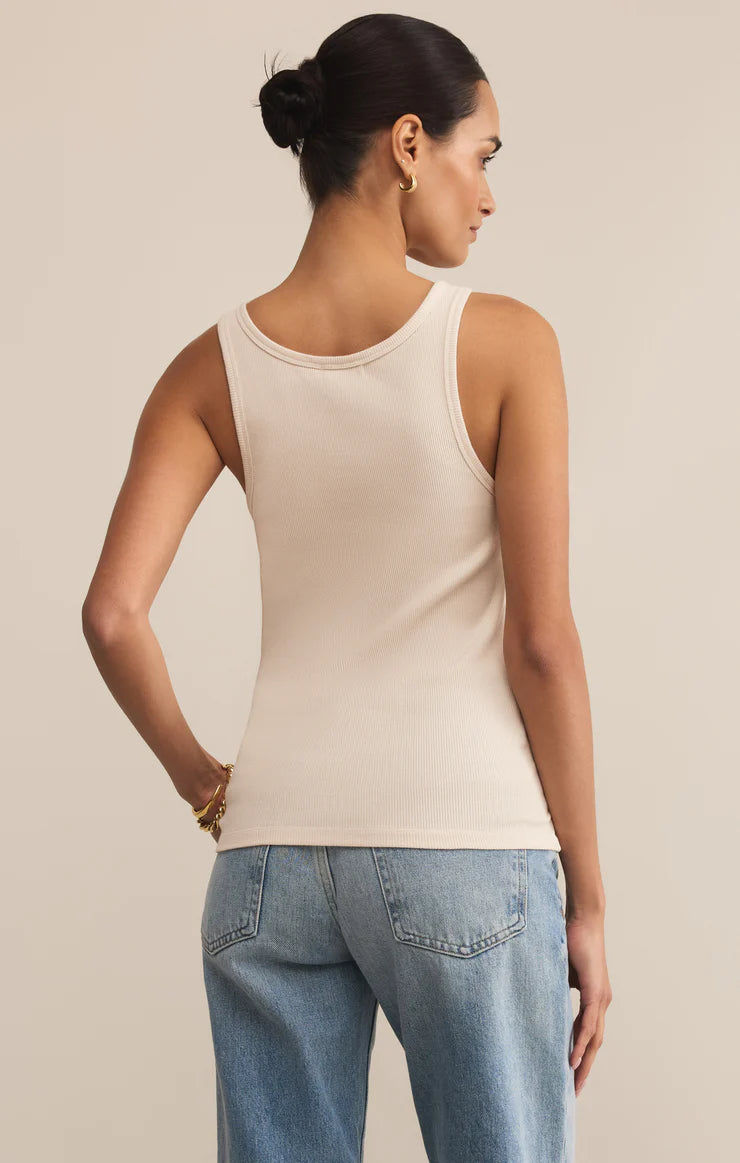 Z Supply Classic Scoop Tank, Crystal