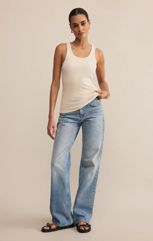 Z Supply Classic Scoop Tank, Crystal