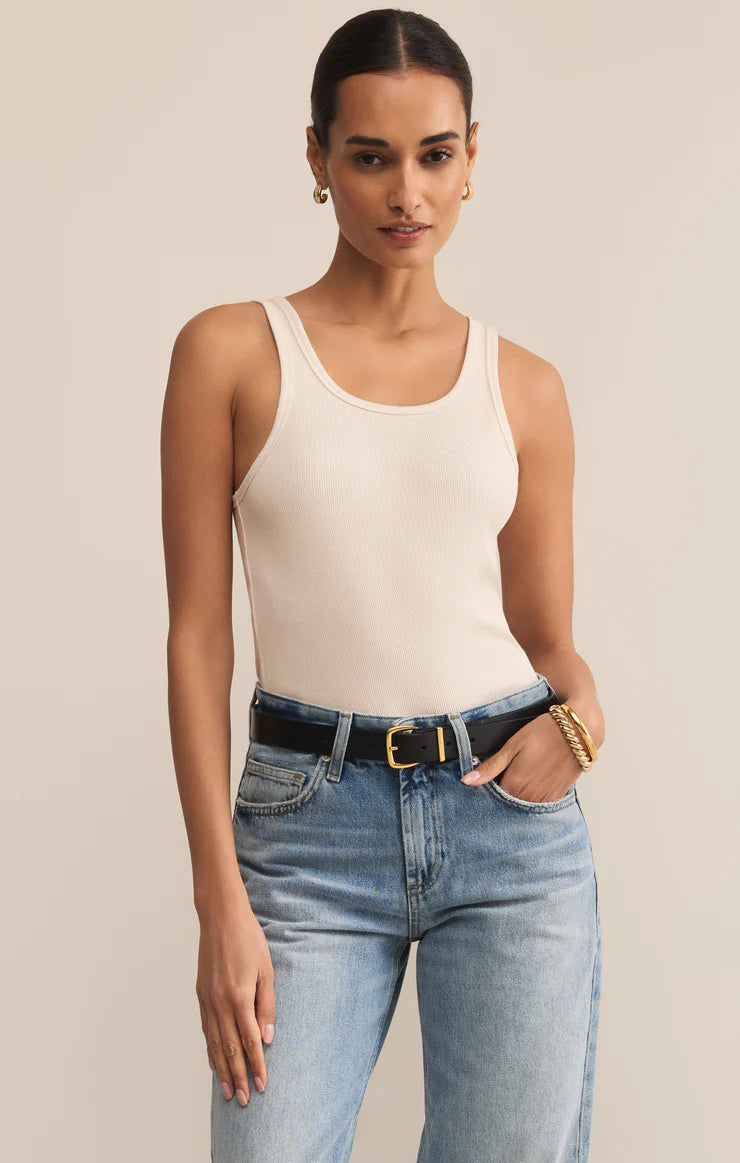 Z Supply Classic Scoop Tank, Crystal