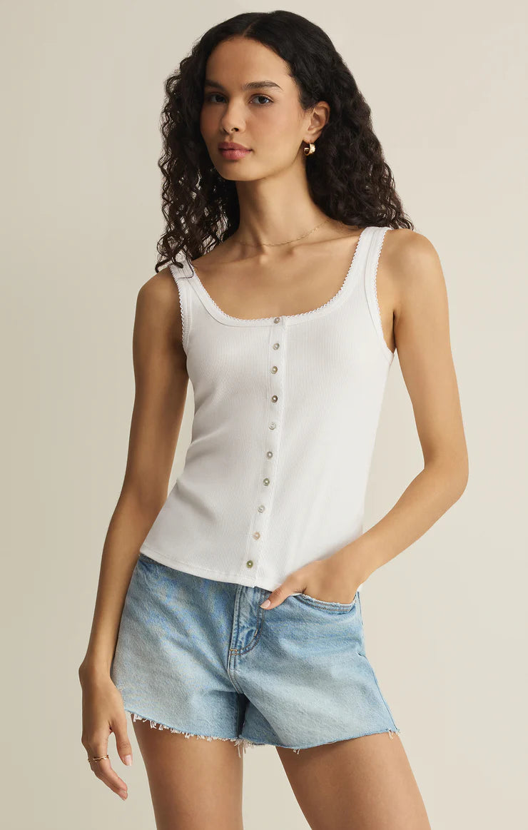 Z Supply Niko Scallop Rib Tank Top - Multiple Options