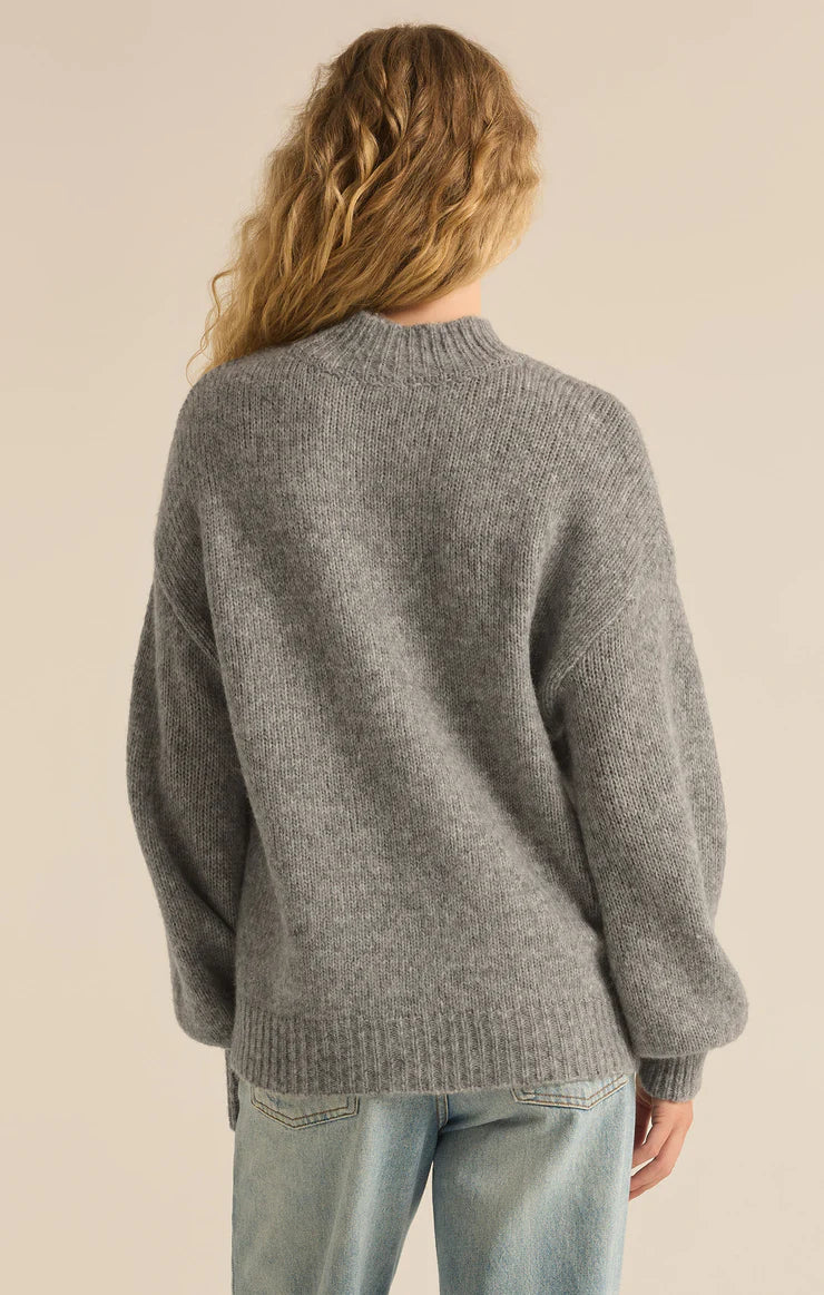 Z Supply Danica Sweater, Classic Heather Grey