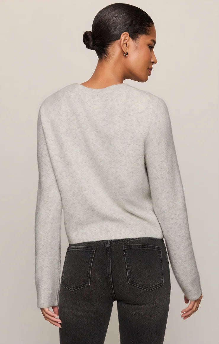 Z Supply Medina Cardigan, Feather Grey