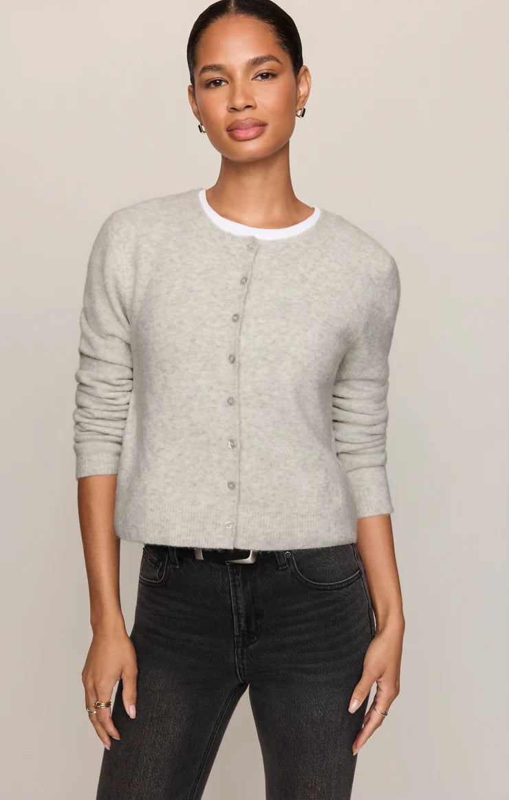 Z Supply Medina Cardigan, Feather Grey