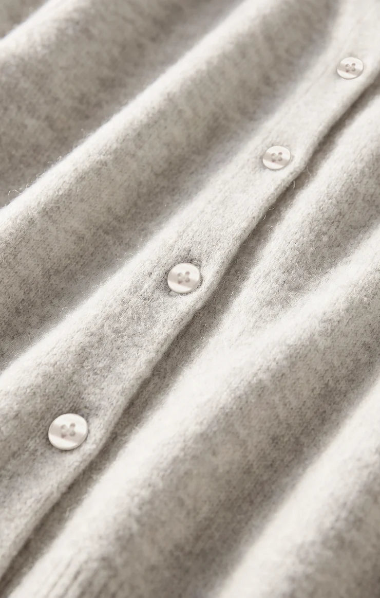 Z Supply Medina Cardigan, Feather Grey