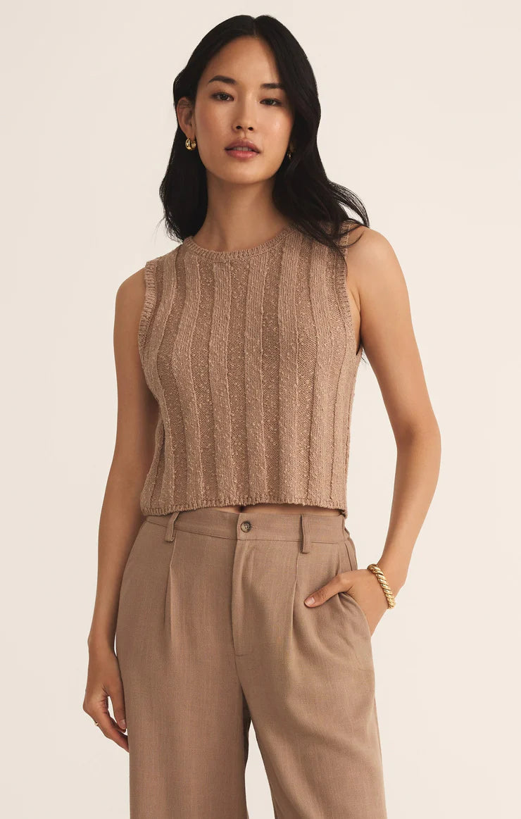 Z Supply Calan Top, Iced Coffee