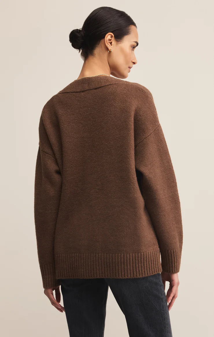 Z Supply Theo Cardigan, Suede