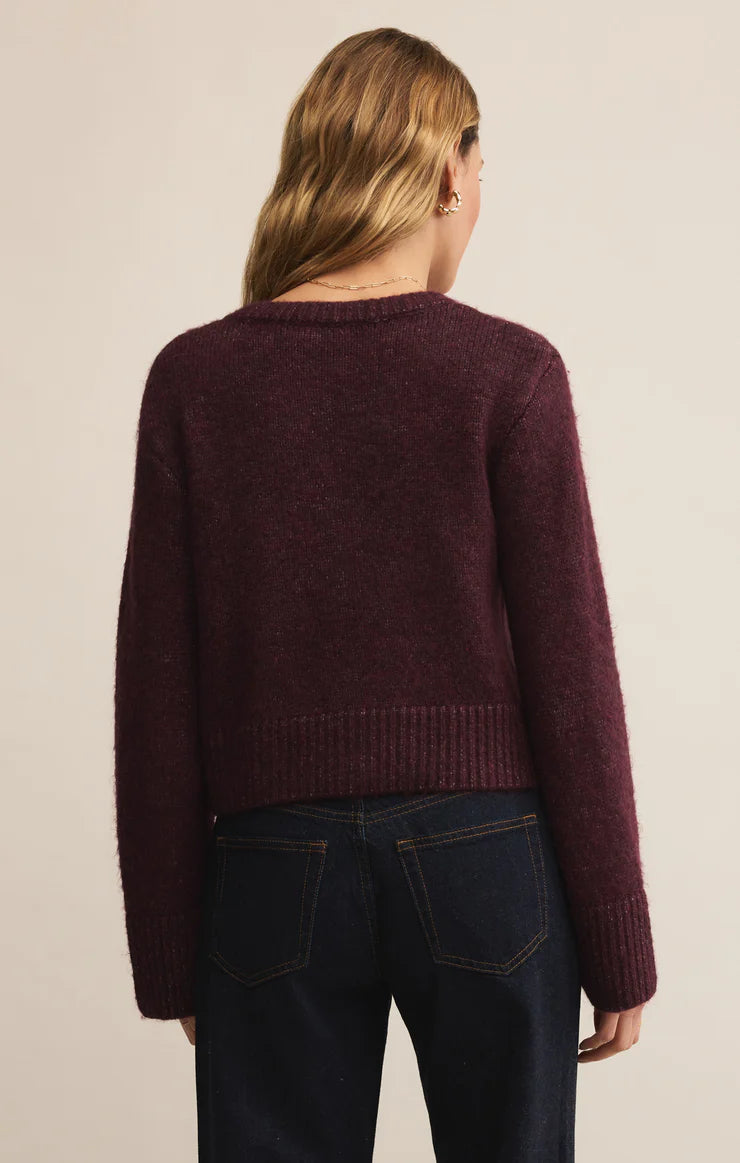 Z Supply Breen Cardigan, Merlot