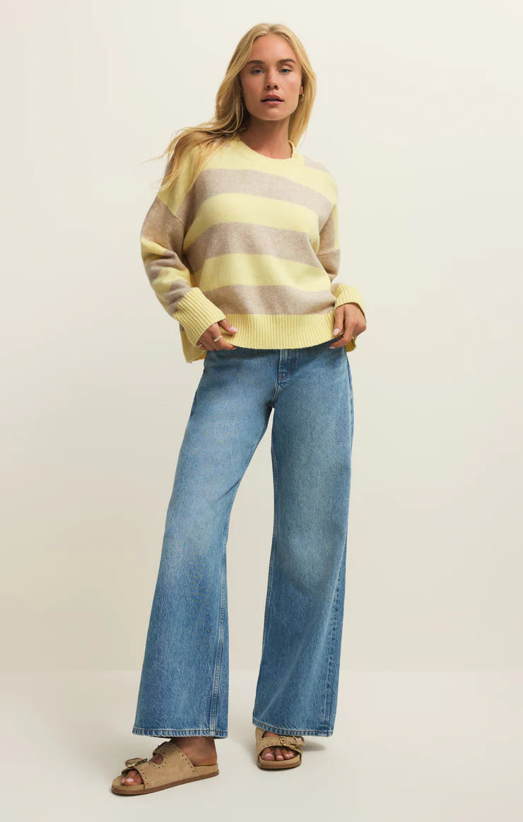 Z Supply Cirrus Stripe Sweater, Sunnyside