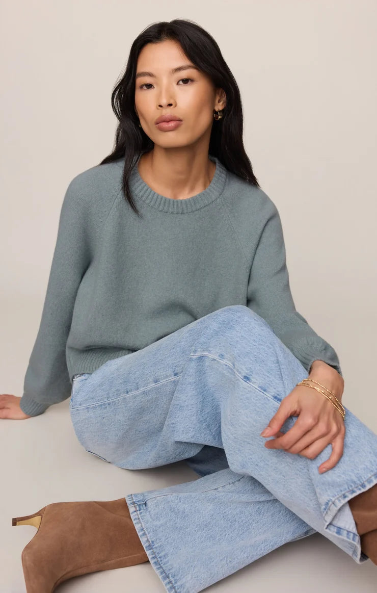 Z Supply Coming Up Cozy Sweater, Soft Succulent