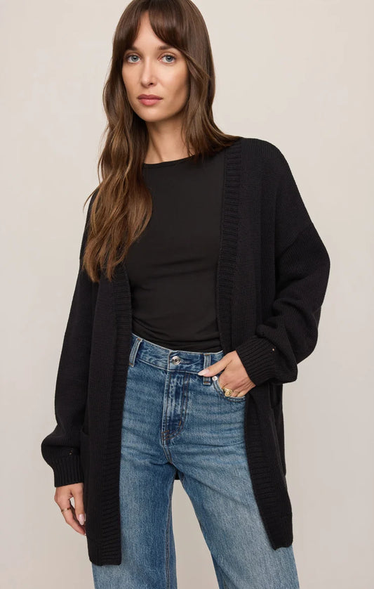 Z Supply Sanborn Open Cardigan, Black
