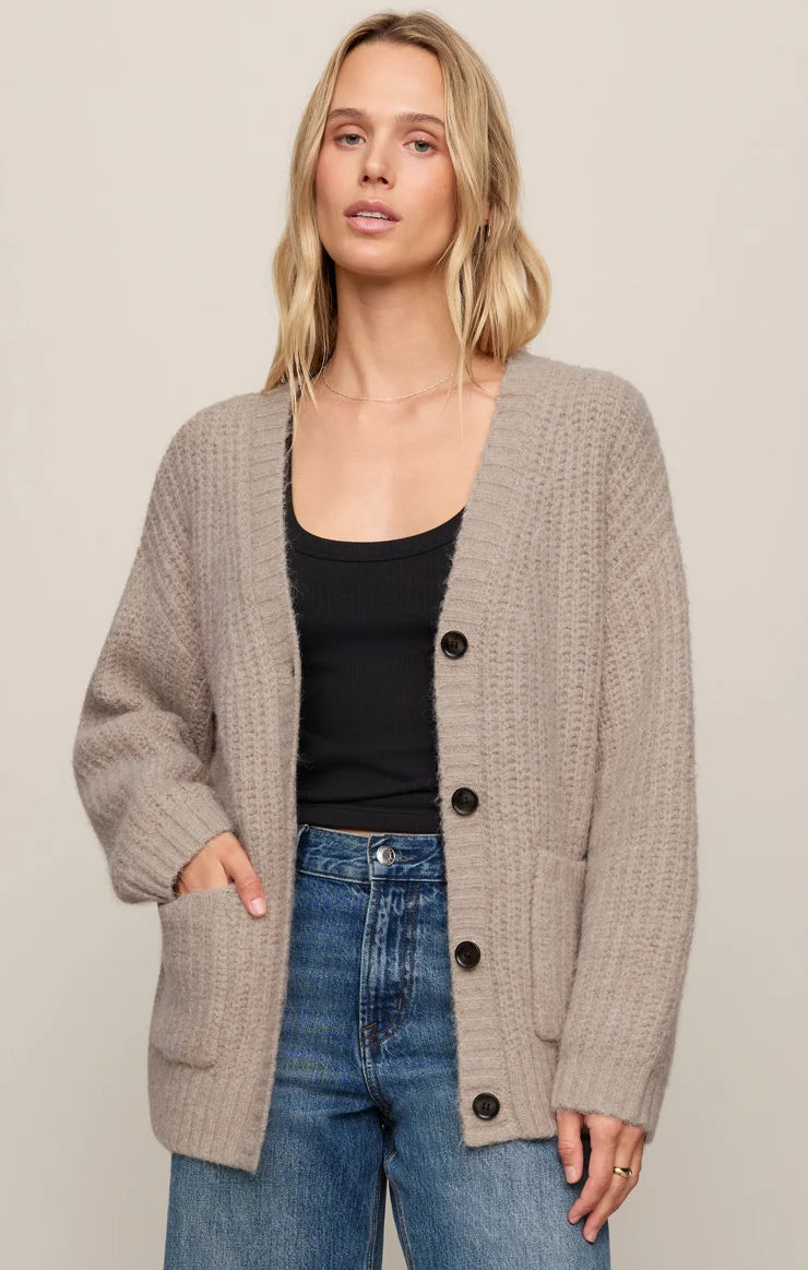 Z Supply Whitmore Cardigan, Light Khaki