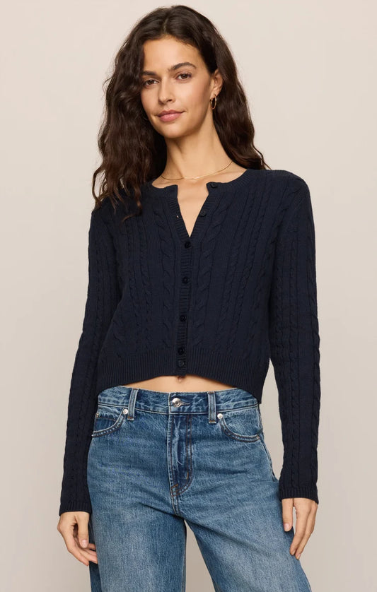 Z Supply Cera Long Sleeve Cardigan, Eclipse