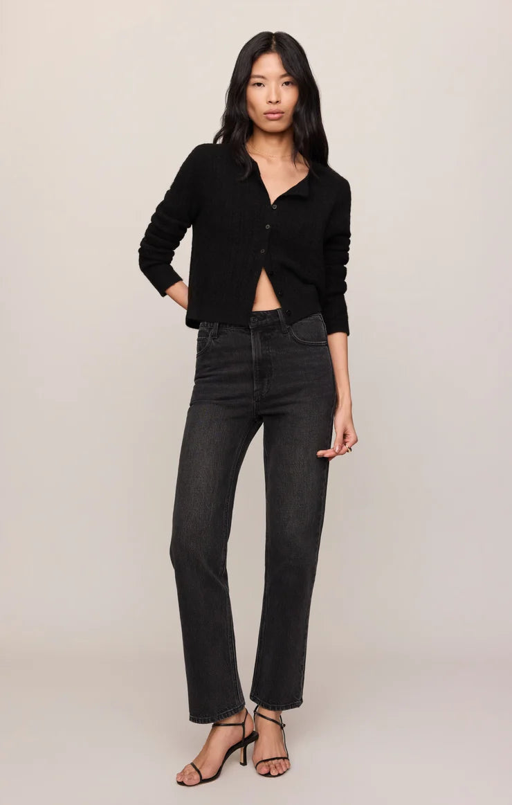 Z Supply Medina Pointelle Cardigan, Black