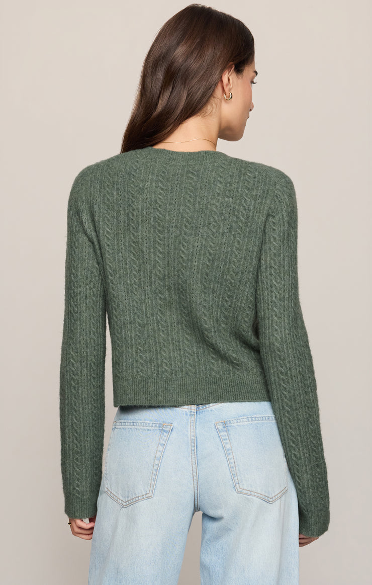 Z Supply Medina Pointelle Cardigan, Monstera