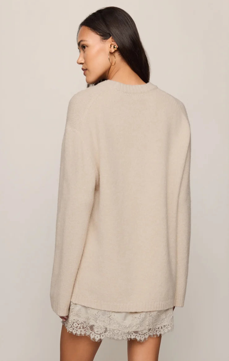 Z Supply Chill Mode Sweater, Frosted Pearl