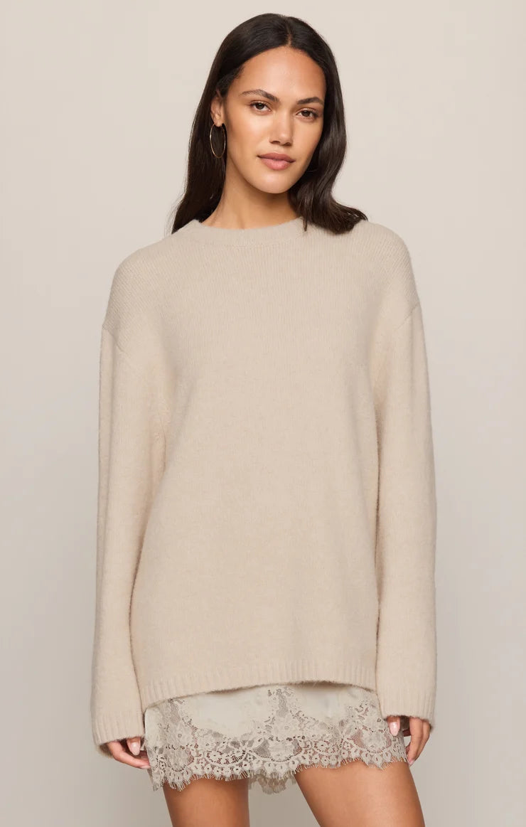 Z Supply Chill Mode Sweater, Frosted Pearl