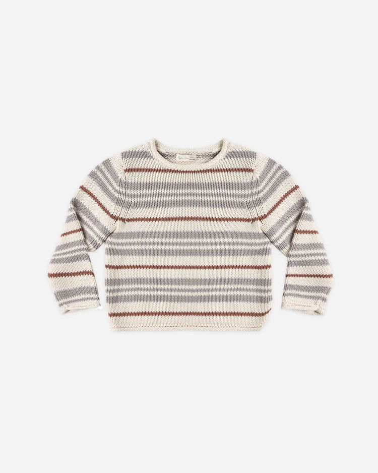Rylee + Cru Jacques Sweater, Dusty Blue Stripe