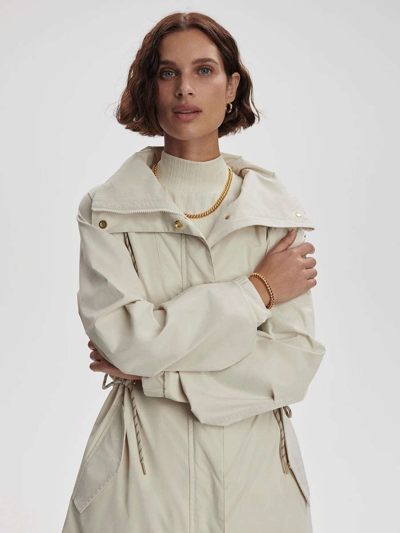 Varley Tybalt Long Rain Parka, Birch