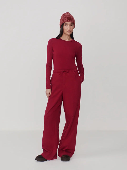 Varley Edna Long Sleeve Fitted Tee, Rumba Rose