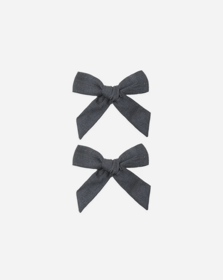 Rylee + Cru Set of 2 Bows, Midnight