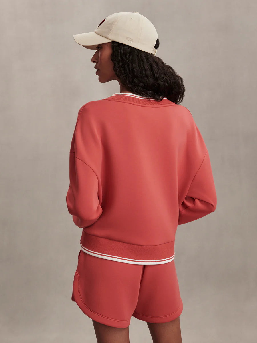 Varley Blithe Cropped Sweat, Baked Apple