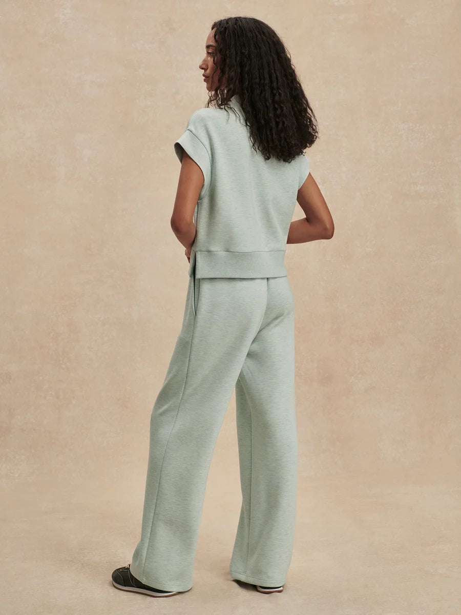 Varley The Wide Leg Pant 30", Mint Green Marl