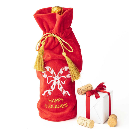 8 Oak Lane Embroidered Wine Bag - Multiple Options