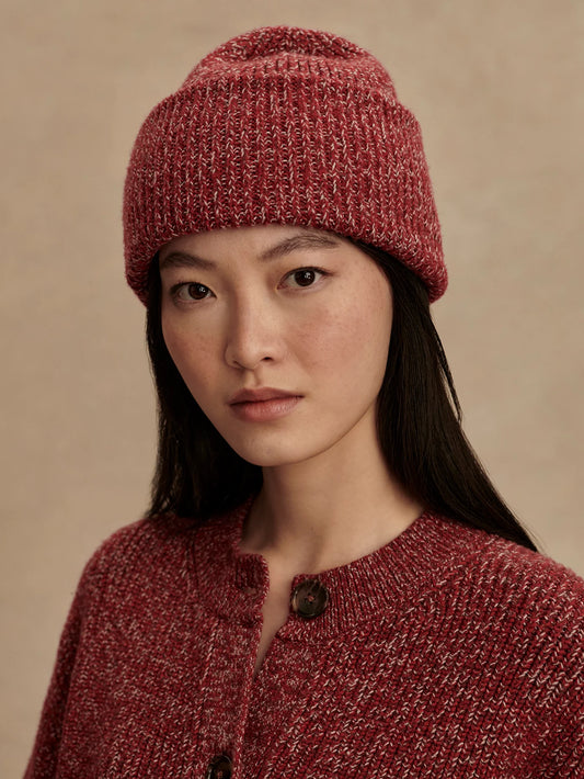 Varley Carly Beanie, Red Flecked