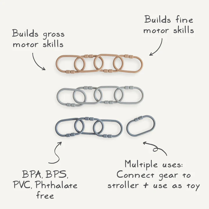 Mushie Chain Links Rings - Multiple Options