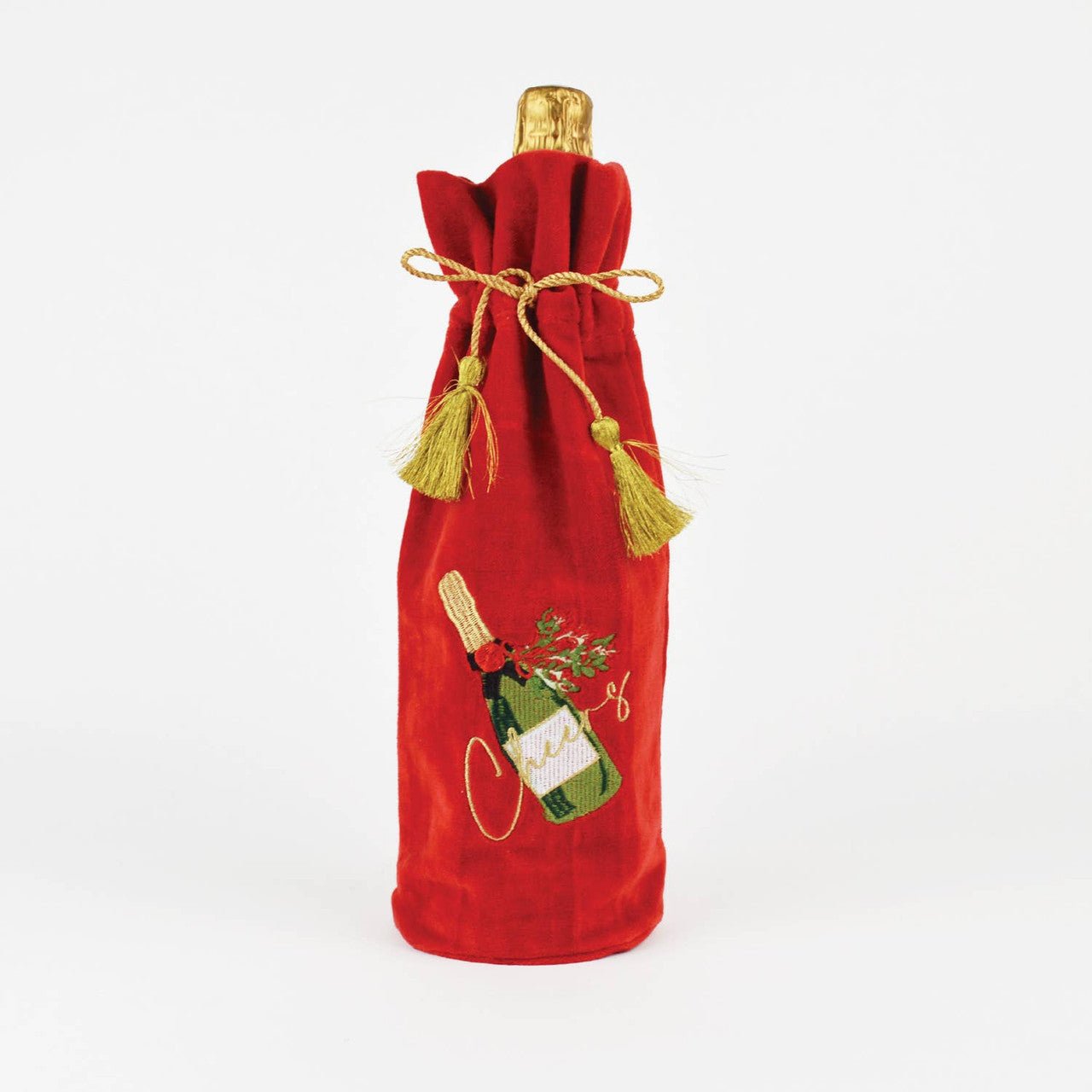 8 Oak Lane Embroidered Wine Bag - Multiple Options