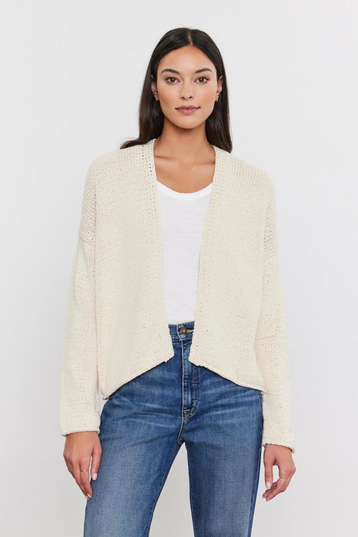 Velvet Hollie L/S Drape Cardi Top - Multiple Options