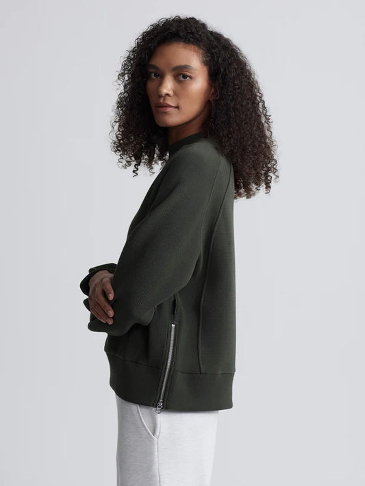 Varley Goulding Sweat, Dark Resin Green