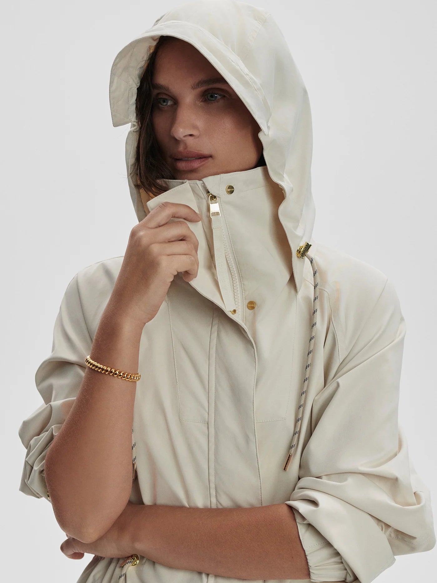 Varley Tybalt Long Rain Parka, Birch