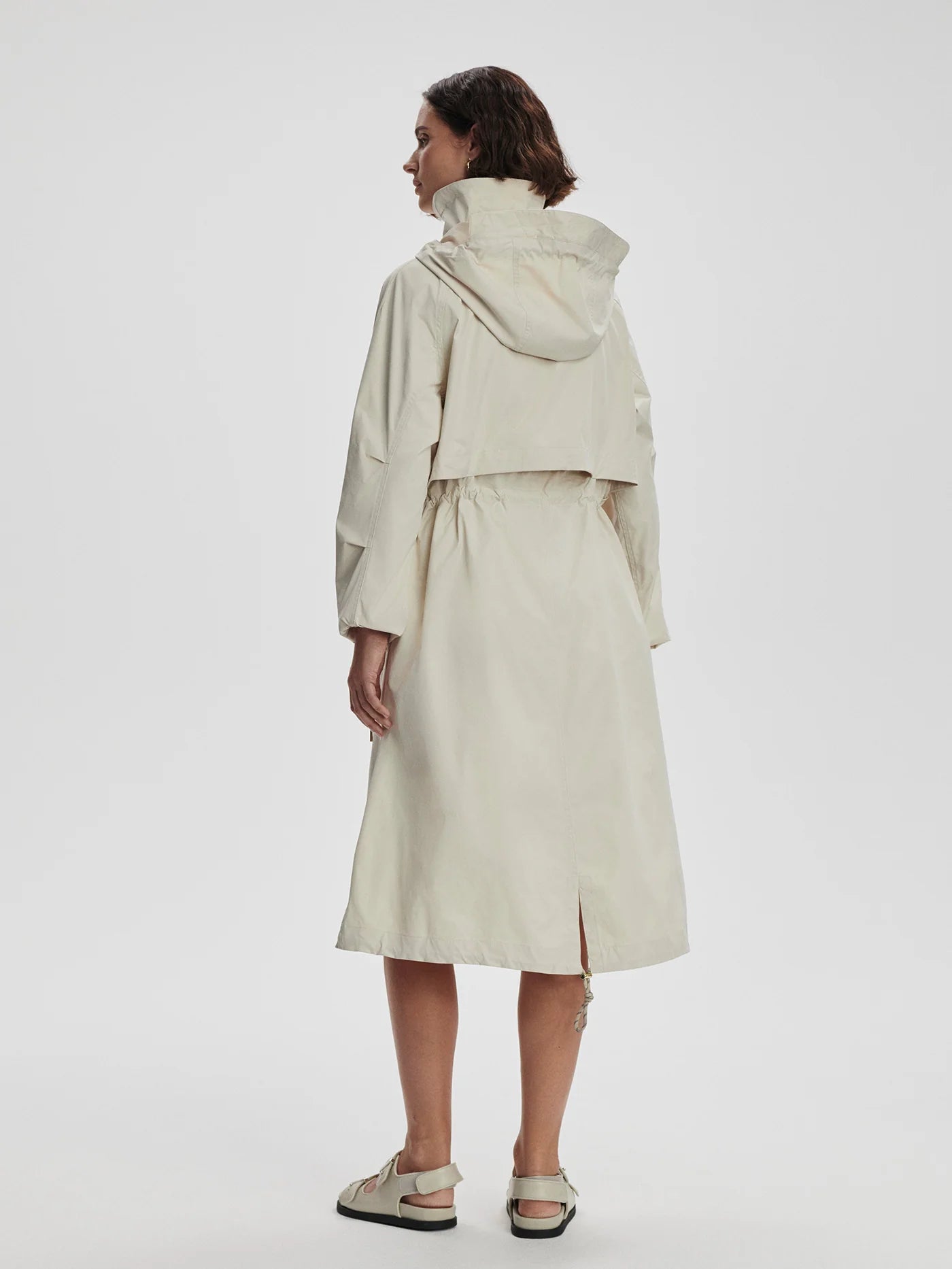 Varley Tybalt Long Rain Parka, Birch