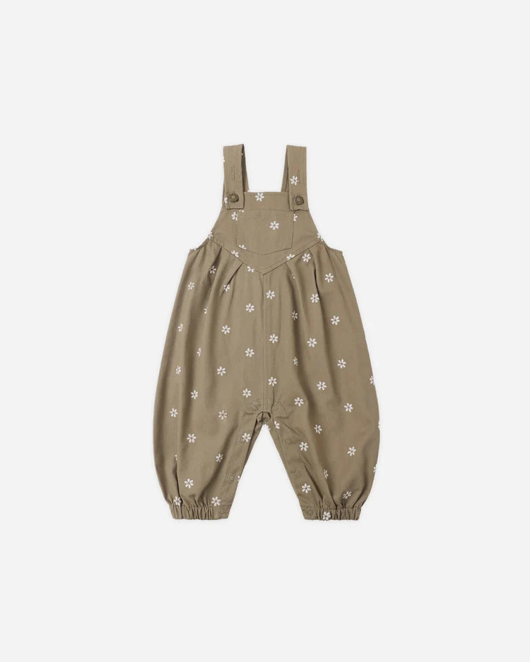 Rylee + Cru Vintage Overall, Embroidered Daisies