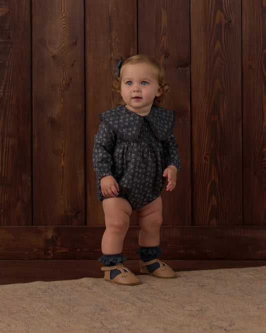 Rylee + Cru Fern Romper, Heart Ditsy
