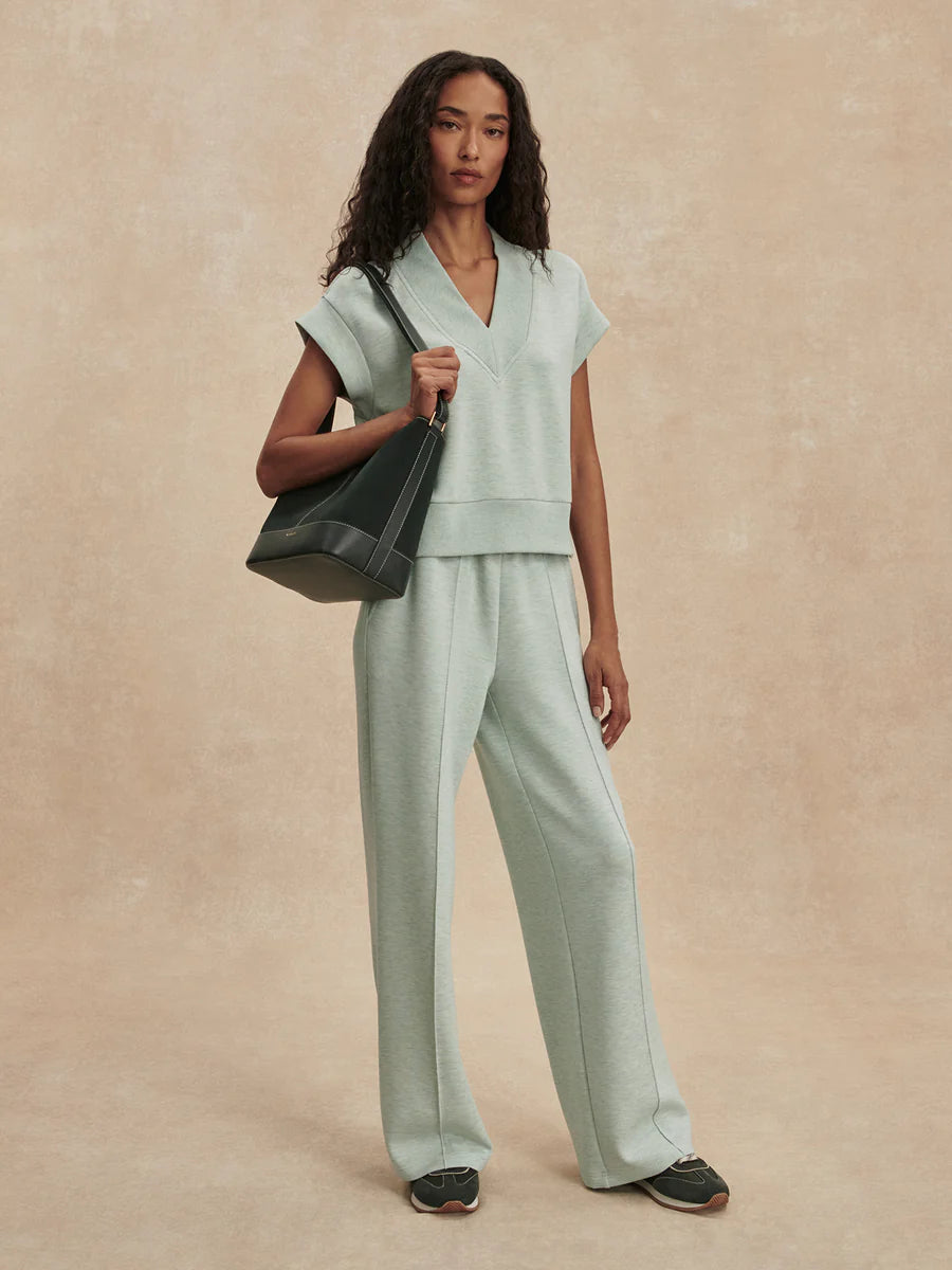 Varley Gracee V-Neck Tank, Mint Green Marl
