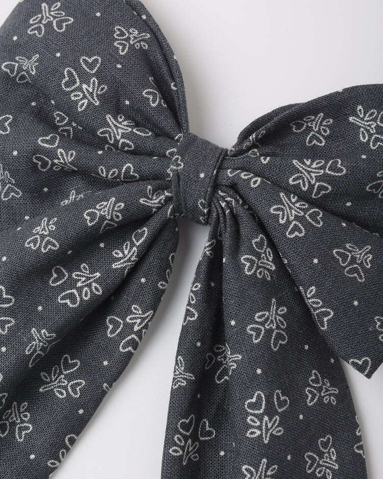 Rylee + Cru Oversized Bow, Heart Ditsy