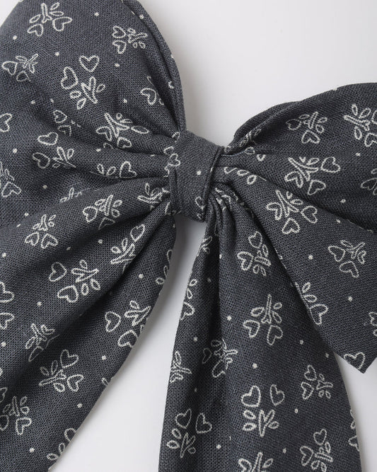 Rylee + Cru Oversized Bow, Heart Ditsy