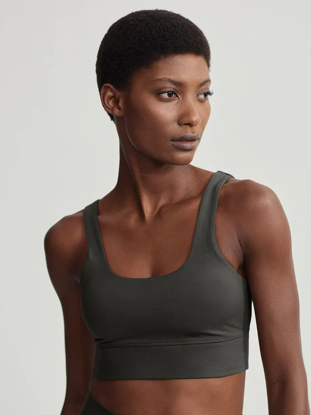 Varley Freesoft Cori Bra, Dark Resin Green