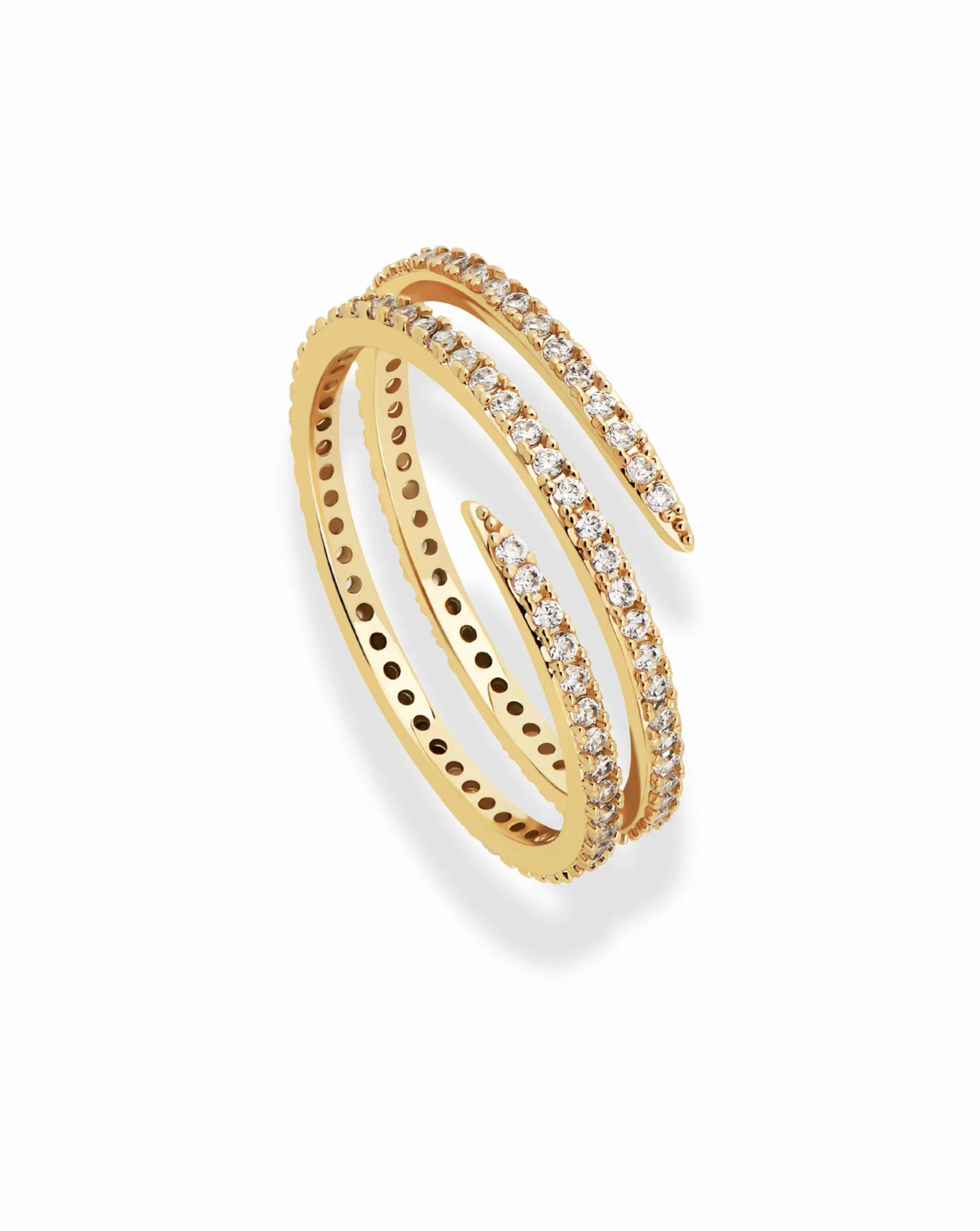 Mod + Jo Greer Pave Spiral Ring - Multiple Options